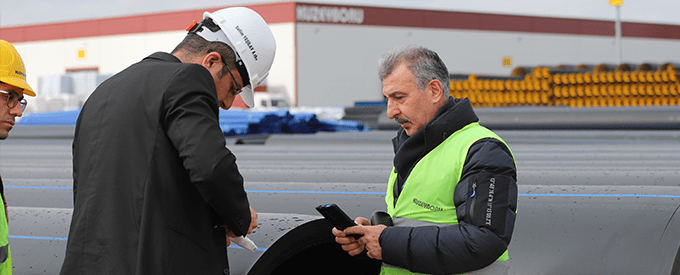نحن مورّدون لأنابيب HDPE بقطر يصل إلى 1200 مم لمشاريع DSİ