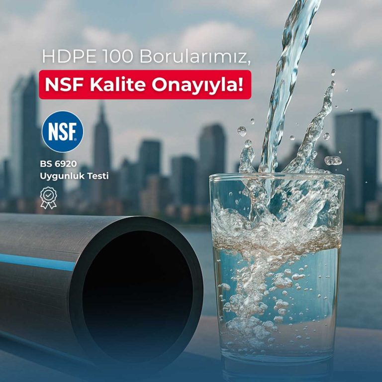 أنابيبنا HDPE 100 معتمدة بجودة NSF!