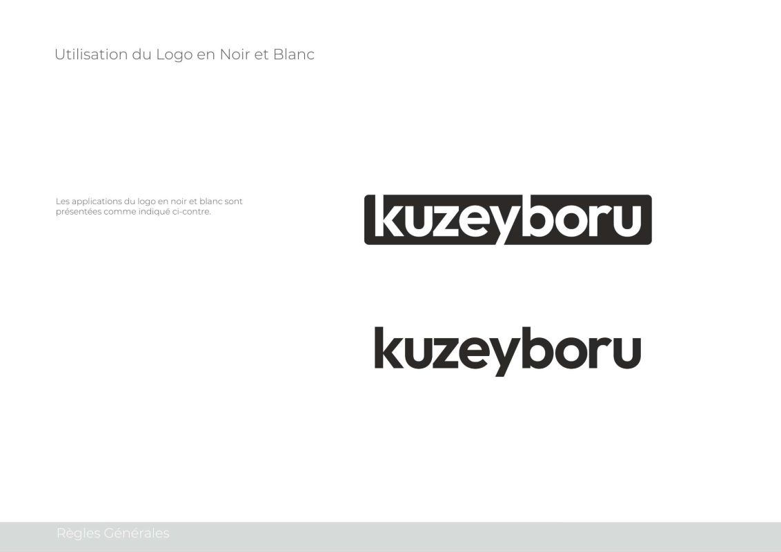 Kuzeyboru - fransizca Logonun Siyah Beyaz Kullanimi