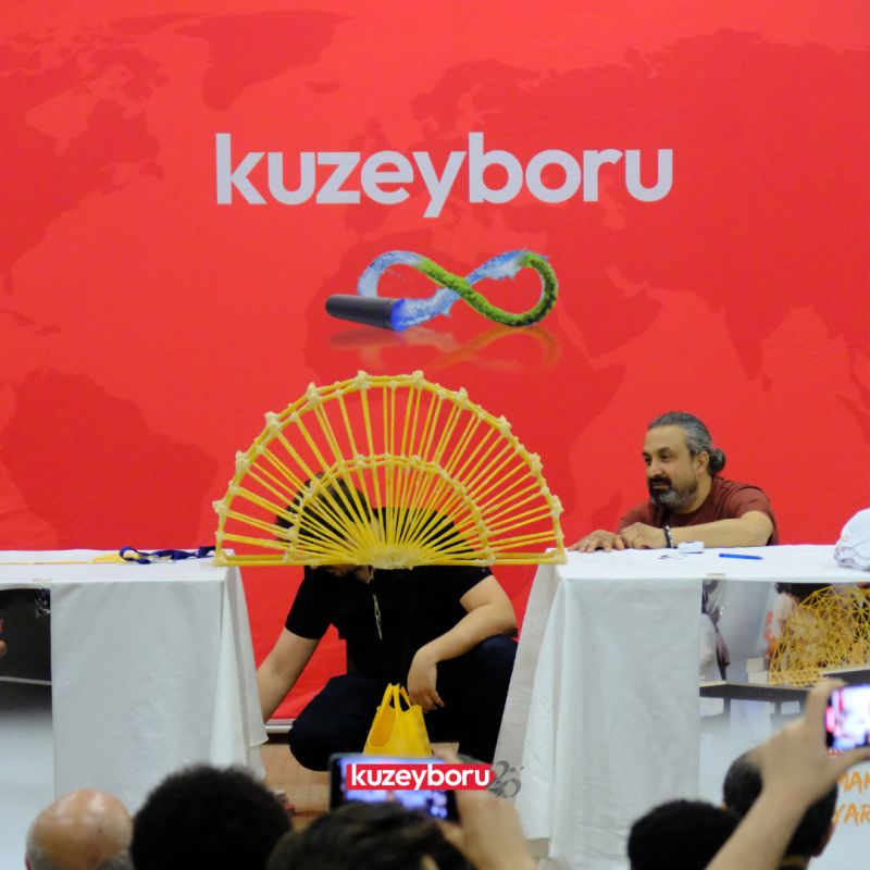 Kuzeyboru 8. Çubuk Makarna Köprü Yarışması Tamamlandı.