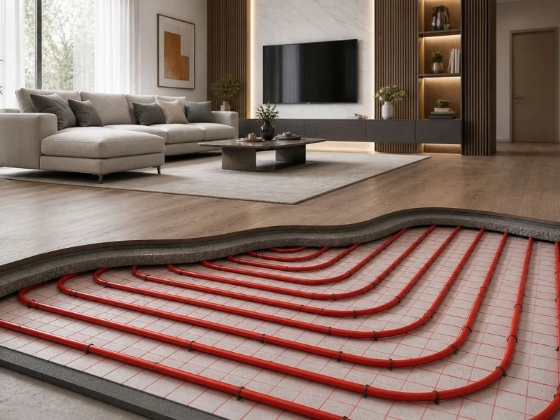 Which underfloor heating pipe should be chosen for energy-efficient homes?