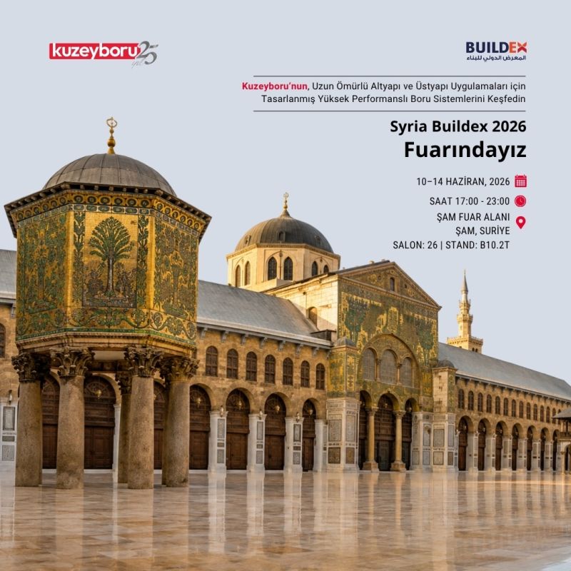Kuzeyboru, Syria Buildex 2026 Fuarı’nda Sektör Profesyonelleriyle Buluşuyor.