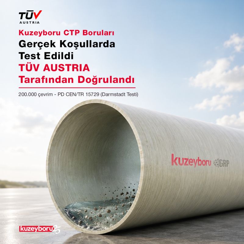 Kuzeyboru CTP Borularının Dayanıklılığı TÜV AUSTRIA Tarafından Onaylandı