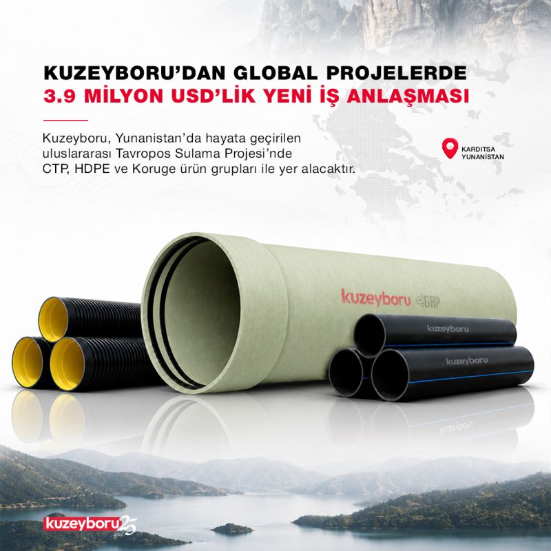 Yunanistan’ın Dev Sulama Projesinde Kuzeyboru İmzası