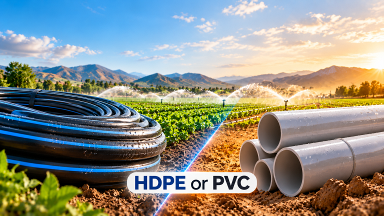 BLOG 2 Tarımsal Sulama Projelerinde Boru Seçimi: HDPE mi, PVC mi?