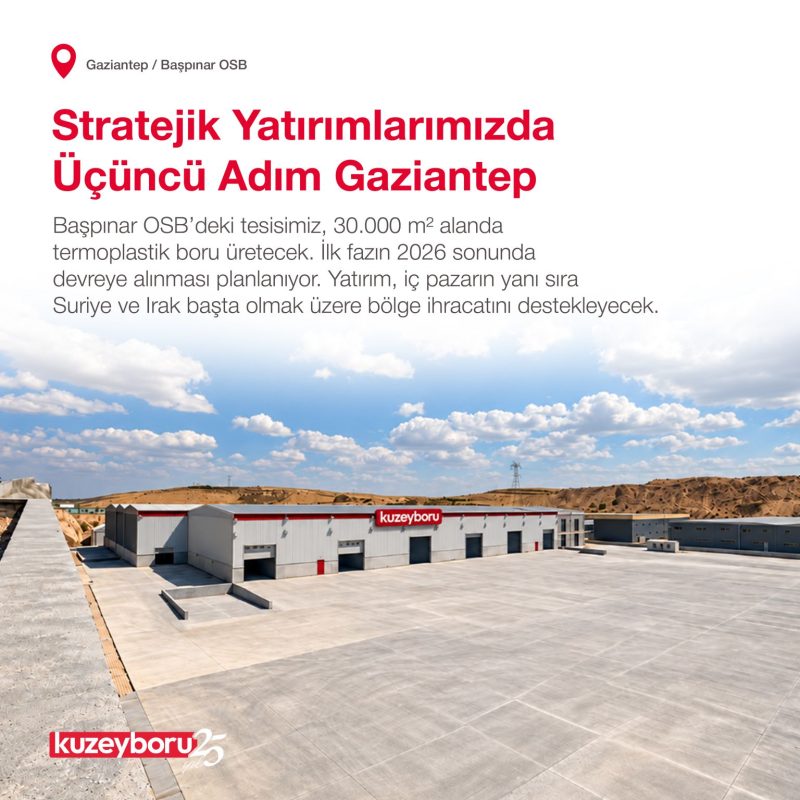 Gaziantep’te 30 Bin Metrekarelik Yeni Üretim Yatırımımızı Hayata Geçiriyoruz