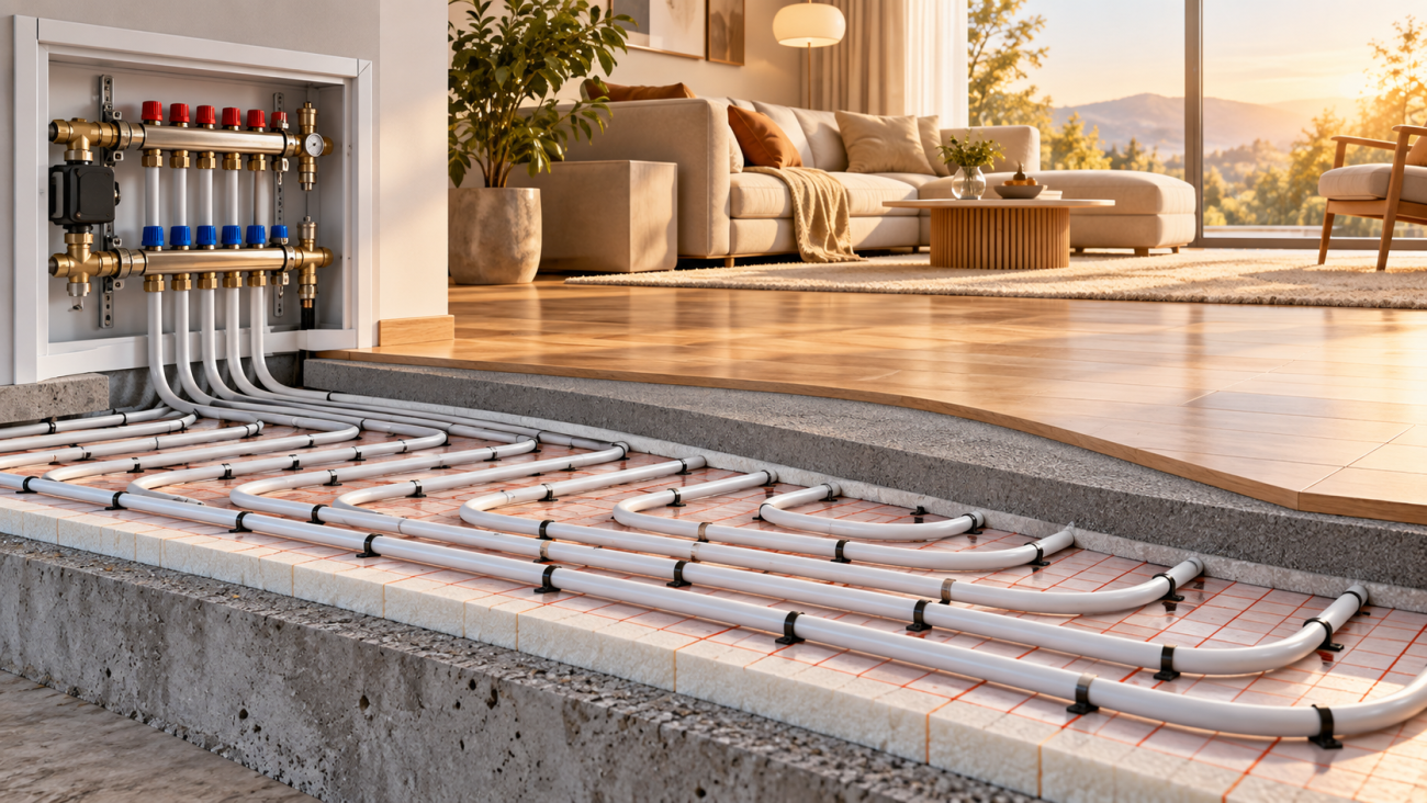 The Key to Comfort in Underfloor Heating Systems: PE-RT and PE-XB Pipes