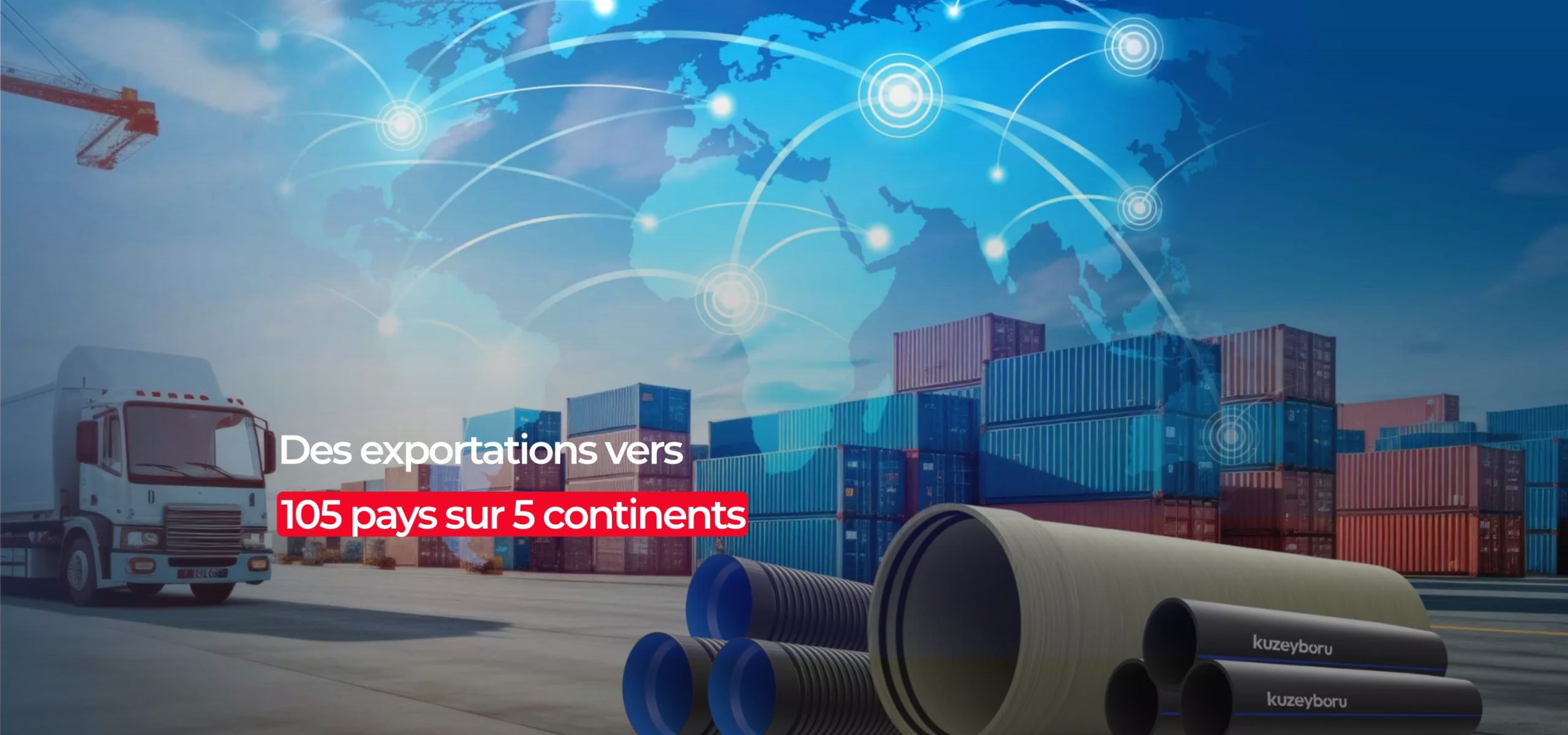 Des exportations vers 105 pays sur 5 continents